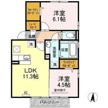 フェアプラッツ参番館の物件間取画像